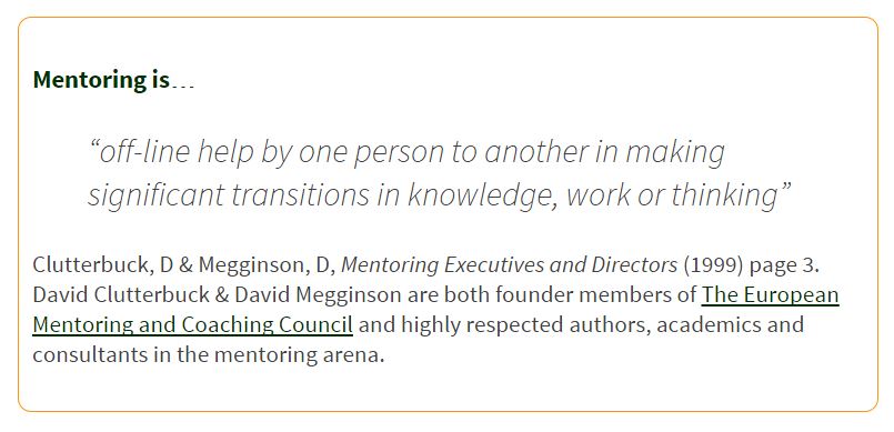 Mentoring definition